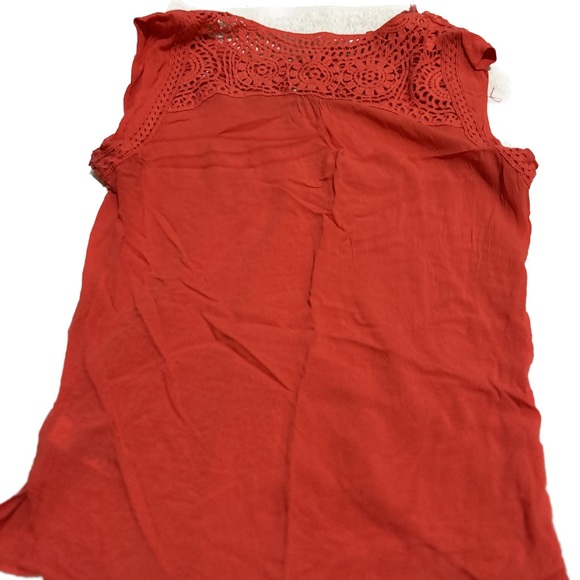 Orange linen style top - Picture 2 of 2